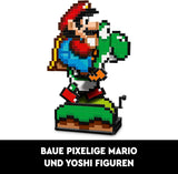 LEGO Super Mario World: Mario & Yoshi Nintendo Samlarset, Pixelfigurer, Modellbygge & Display, Heminredning & Samlarföremål, Modellkit & Present för vuxna fans 71438 Byggset Besuche den LEGO-Store