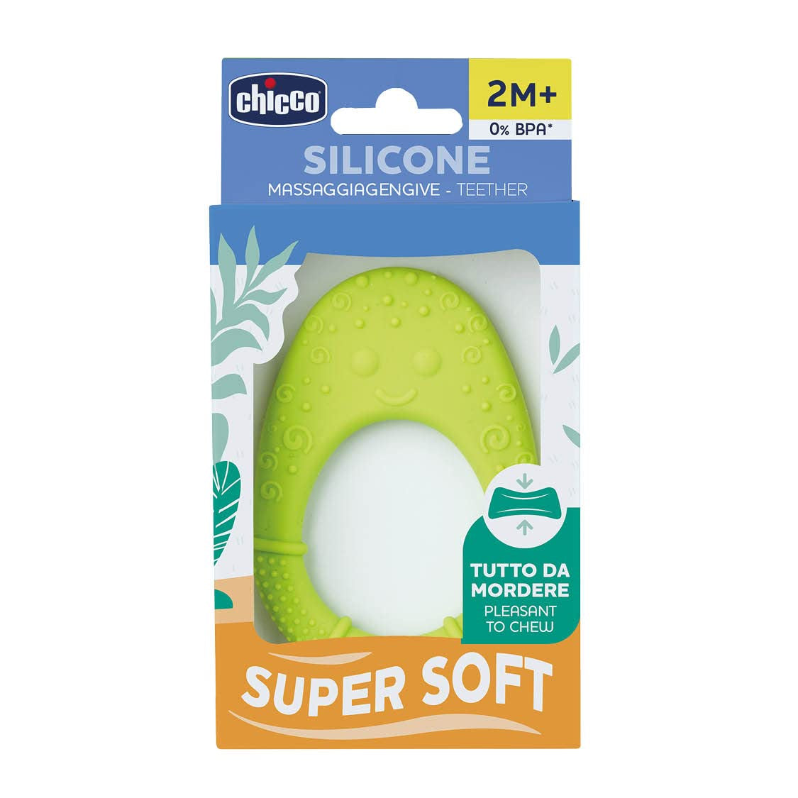 CHICCO - Mjuk tandring 2 månader + Grön