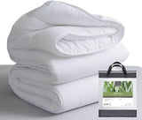 Tural - Quilt 150 X 220 cm med Aloe Vera-behandling, fiberfyllning 300 G/M², mjuk, andningsbar, Oeko-Tex-certifierad (vit, säng 90 cm) Täcken och täcken Naty Shop 220X220