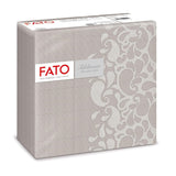 Fato - Torra pappersservetter, airlaid, textileffekt, paket med 50 servetter, 40X40 vikta i 4-format, Tropicana Decor