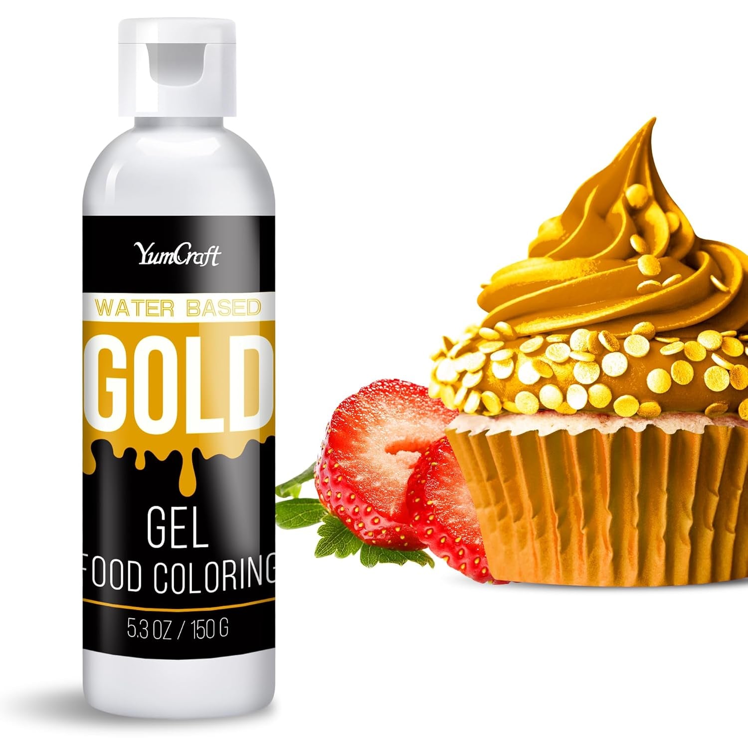 Gel matfärg - Högkoncentrerad gel matfärg för kakor, bakning, påskägg, drycker - Sockerfri matfärg för fondant, glasyr, slem, tårtdekorering (Red Velvet, 150G)