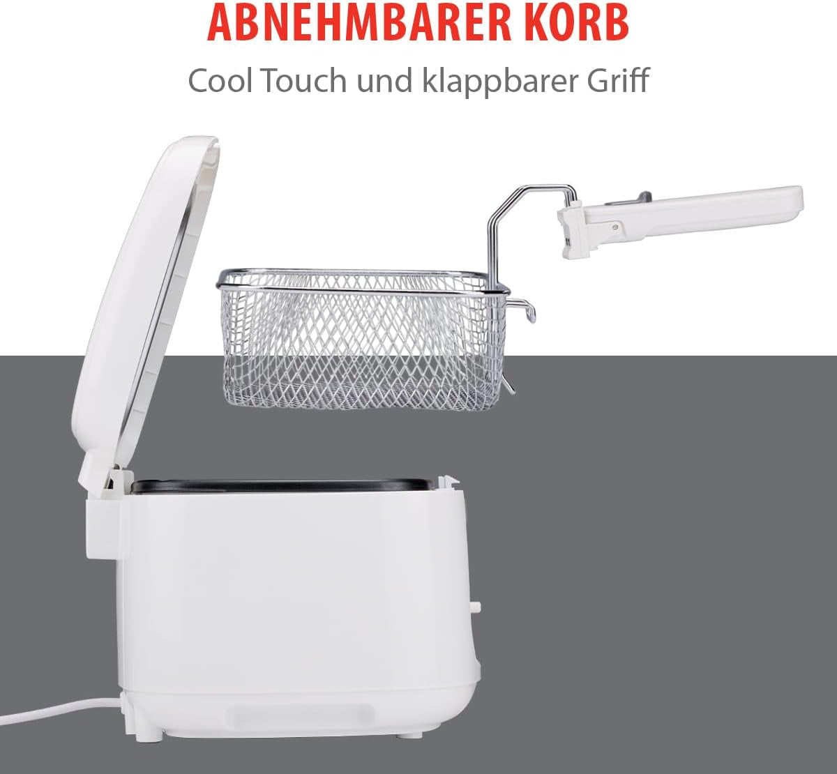 Alpina Deep Fat Fryer 2,5L DF-165, 1800W - Justerbar temperatur upp till 190°C Vitvaror Naty Shop