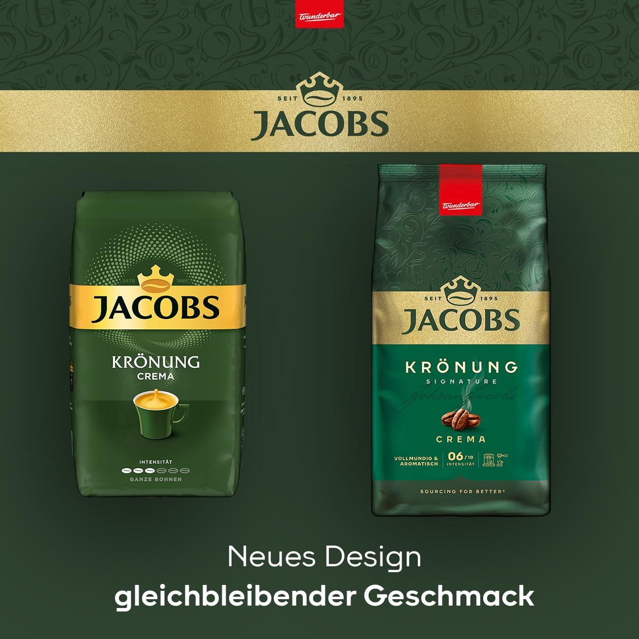 Jacobs Krönung Caffè Cream ganze Bohne, 1000 g