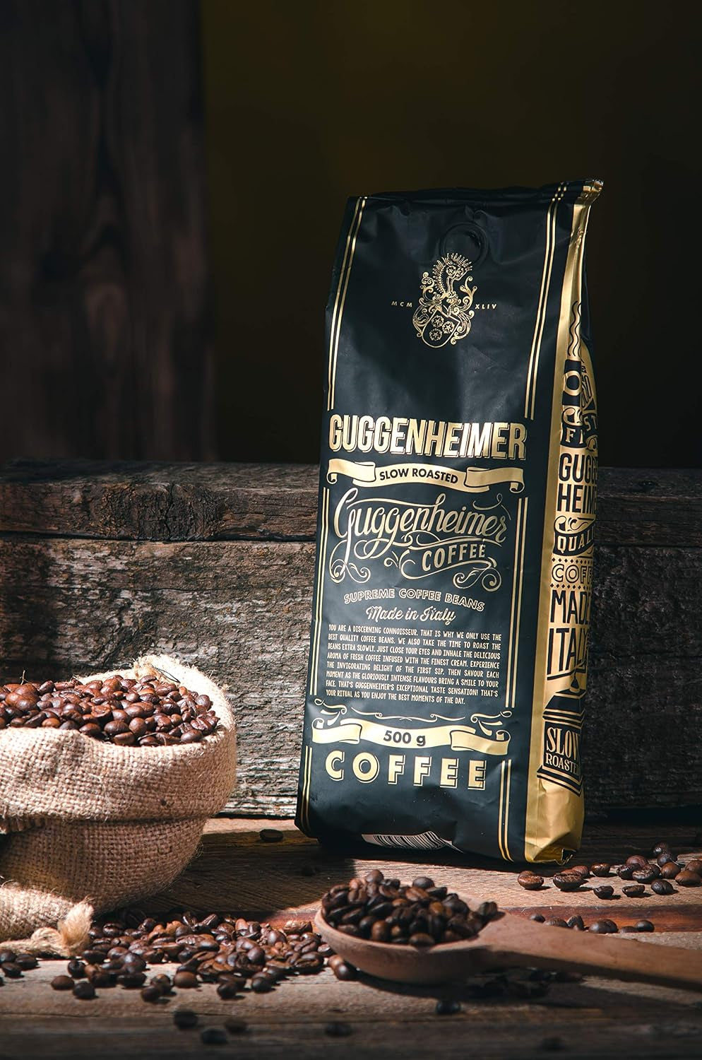 | Provförpackning kaffebönor 1 kg | Supreme 500g och Gourmet Arabica 500g | Låg surhet | Fin kräm | Den bästa espresson för helautomatiska maskiner | Kaffeprovningsset