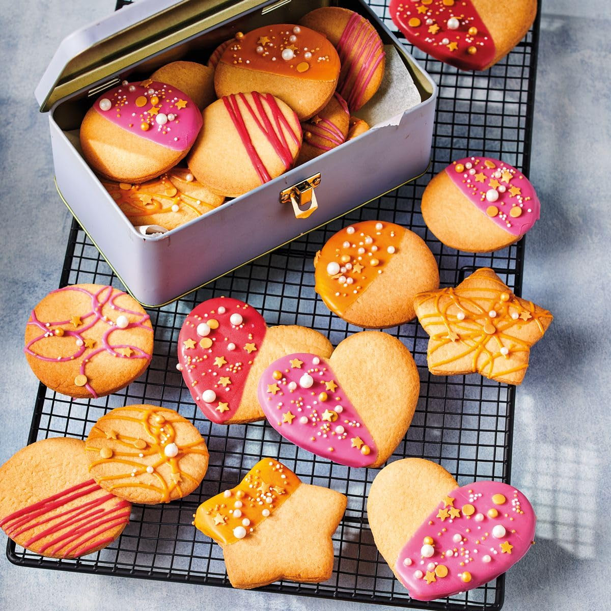 Funcakes Mix Für Kekse: Einfach Zu Verwendende, Knusprige Und Knusprige Kekse, Perfekt Zum Dekorieren Mit Fondant- Oder Royal Icing, Auch Als Tortenkruste Geeignet, Halal., 1 Kg Mix för bakning och matlagning Naty Shop