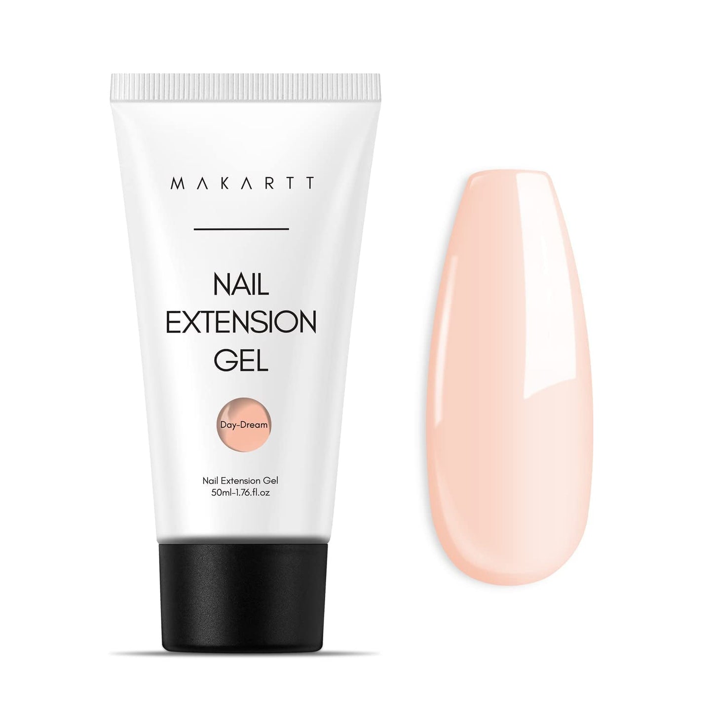 Makartt Poly Nail Extension Gel - 50 ML Extension Builder Akryl Poly Nägel Aufbaugel Extender Gel Für Gelnägel Für Nagelverlängerung, Nagelstärkung, Nail Art Dekoration(Transparent)