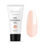 Makartt Poly Nail Extension Gel - 50 ML Extension Builder Akryl Poly Nägel Aufbaugel Extender Gel Für Gelnägel Für Nagelverlängerung, Nagelstärkung, Nail Art Dekoration(Transparent)