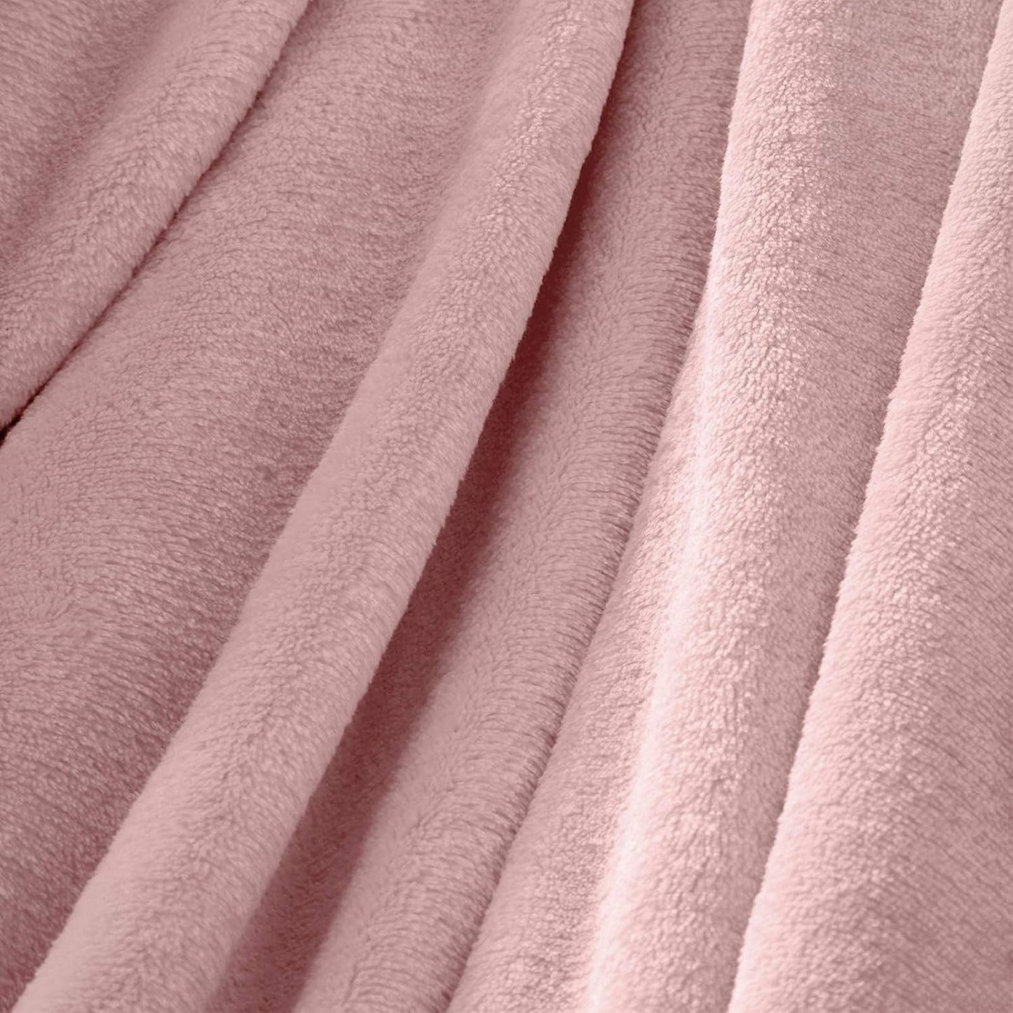 Brentfords flanellfleecefilt, extra mjuk, stor, fluffig, varm, överkast i sovrummet, enkelsäng, soffa, soffa, rödrosa - 120 X 150 cm sängar och filtar Beuche den Brentfords-Store