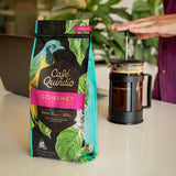 Cafe Quindio Gourmet - specialkaffe - 100 % Arabica kaffebönor, Colombia, 250 g - perfekt för portafiltermaskiner, helautomatiska maskiner, filterkaffe eller fransk press