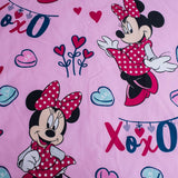 Disneysängkläder, Minnie Mouse Pink Baby, 100 % bomullssängkläder med blixtlås - Kids Naty Shop