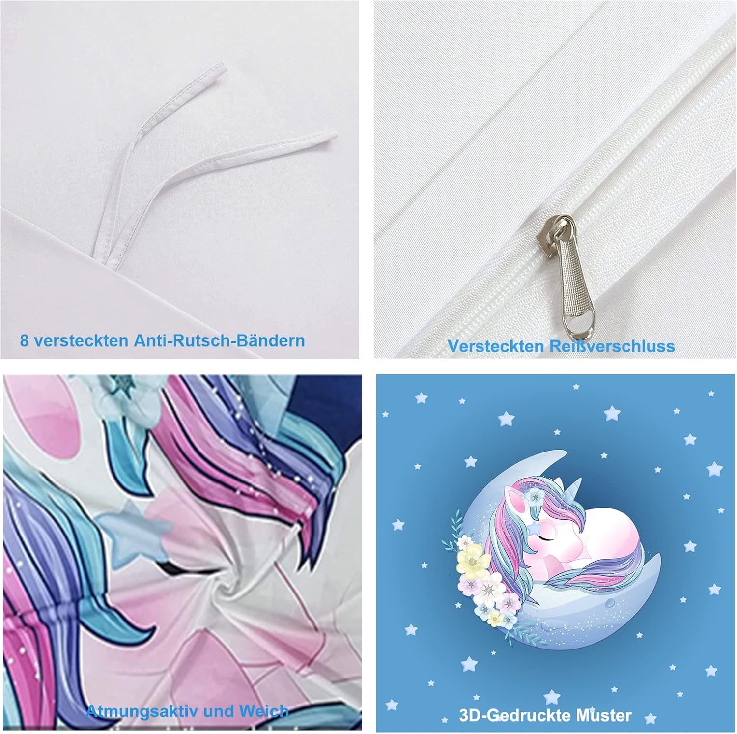 Sängkläder för barn, Unicorn Soft, mikrofiber Sängkläder - barn Naty Shop