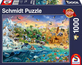 Schmidt Spiele 58324 Djurvärld, pussel 1000 bitar Pussel Naty Shop Standardtitel