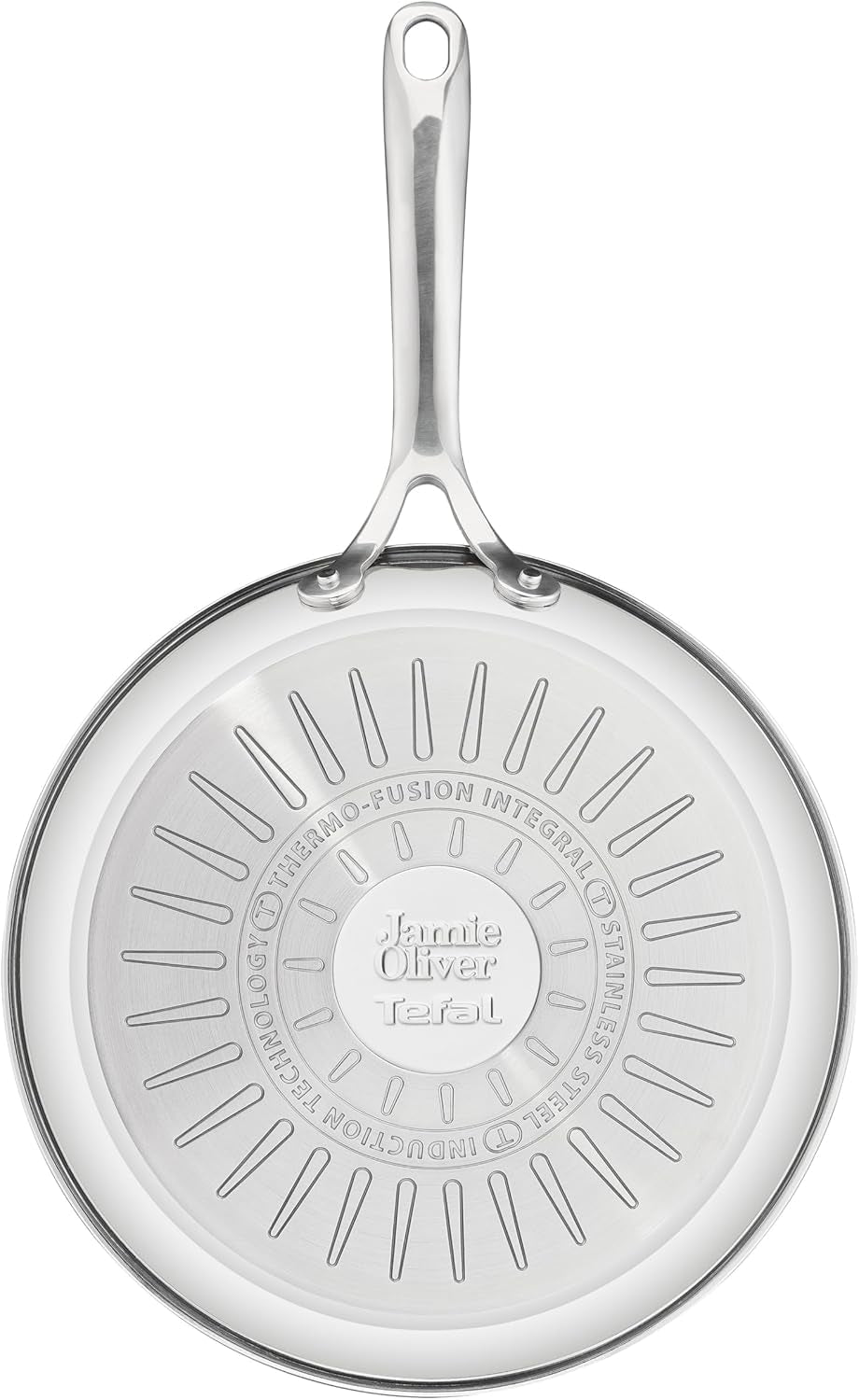 Jamie Oliver från Tefal Cook Smart stekpanna 28Cm, obelagt rostfritt stål, Lämplig för induktionsgrytor och stekpannor Naty Shop