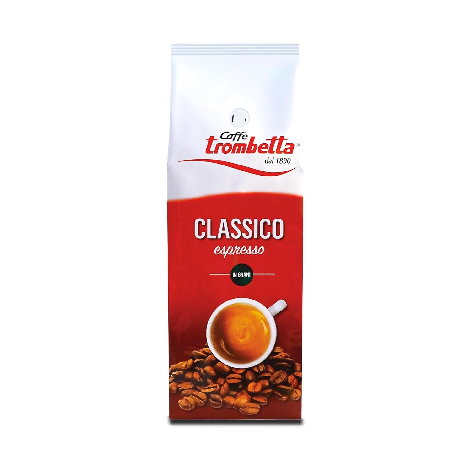 Caffè Trombetta Italien Kaffee Geröstete Kaffeebohnen, klassisk. En perfekt Harmonie zwischen Aroma och Körper - 1 kg
