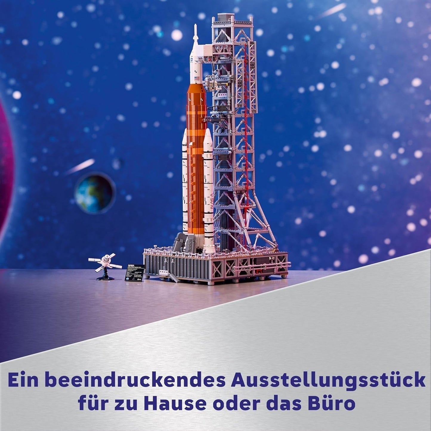 LEGO Icons NASA Artemis Launch Pad Present Vardagsrum eller kontorsinredning Vuxenbyggnadsset med Orion Space Capsel och Launch Pad samlarobjekt 10341 Byggset Besuche den LEGO-Store