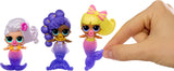 LOL Överraskning! Mermaid Makeover Magic Baby Sisters - Färgskiftande sjöjungfrusvans med musselboll för visning, 6 samlardockor - 4+
