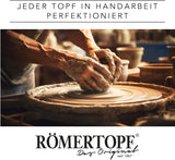 Römertopf vitlökspotta färsk kruka gjord av naturlig lera för lång hållbarhet av mat som vitlök Ø 12,5 cm vit Matförvaringslådor Naty Shop