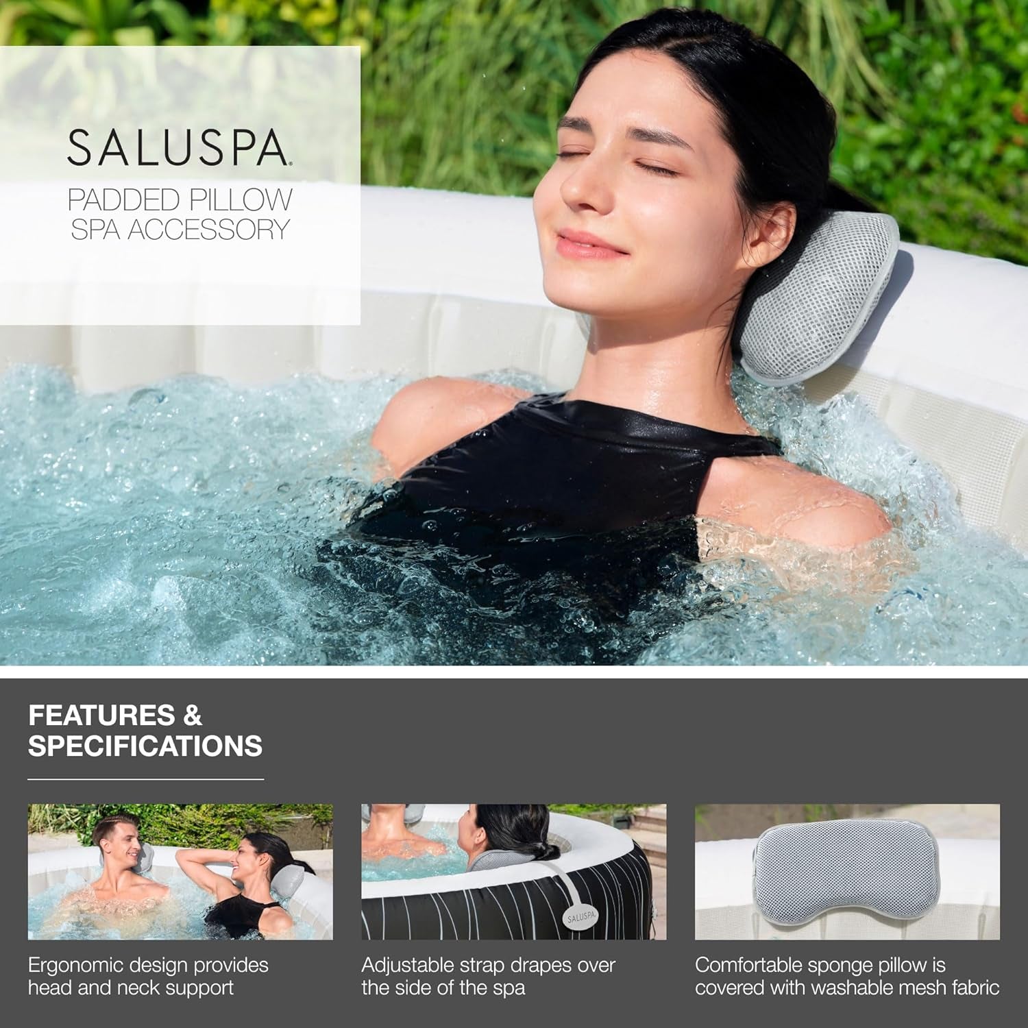 Bestway 1060316NAX22 Spa och tillbehör, grå