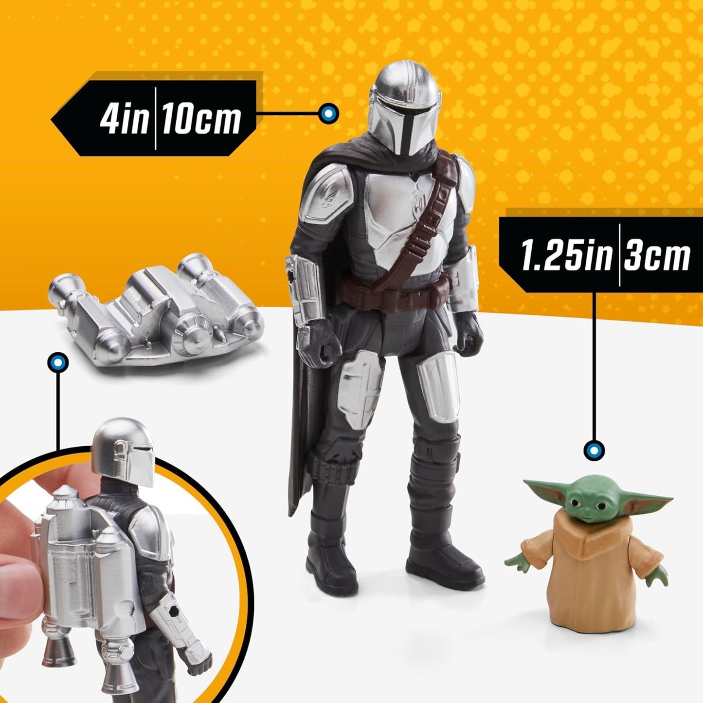 Star Wars Epic Hero Series N-1 Starfighter of the Mandalorian, stora actionfigurer och spännande tillbehör för spännande manövrar, spännande gåva actionfigurer Naty Shop
