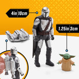 Star Wars Epic Hero Series N-1 Starfighter of the Mandalorian, stora actionfigurer och spännande tillbehör för spännande manövrar, spännande gåva actionfigurer Naty Shop