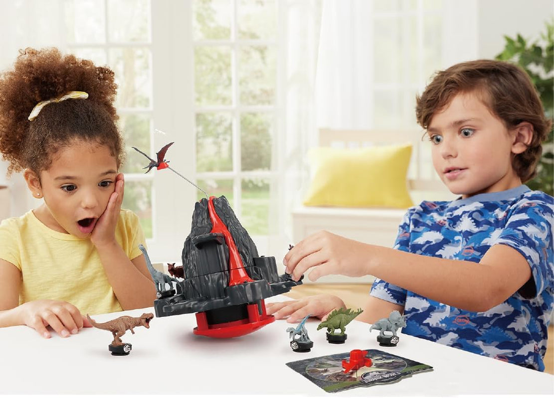 EPOCH-spel - Jurassic World Trembling Volcano 7509 Dinosaur Toy Board Game för barn från 4 år och uppåt