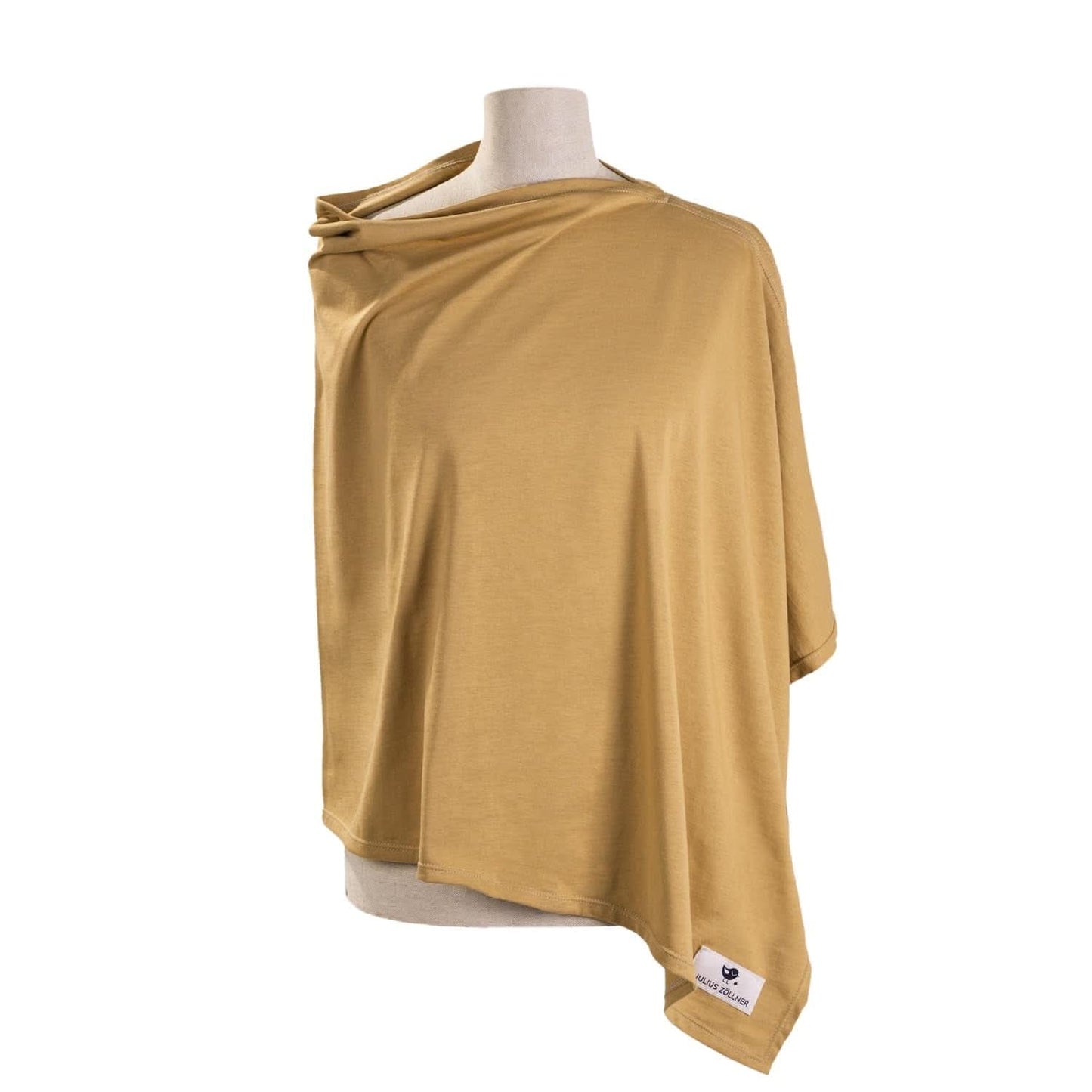 Julius Zöllner Stilltuch Aus 100 Prozent Jersey-Baumwolle, OEKO-TEX STANDARD 100, Tillverkad i Tyskland, Uni Tan Tillbehör Mat och Amning Baby Naty Shop Uni Cinnamon