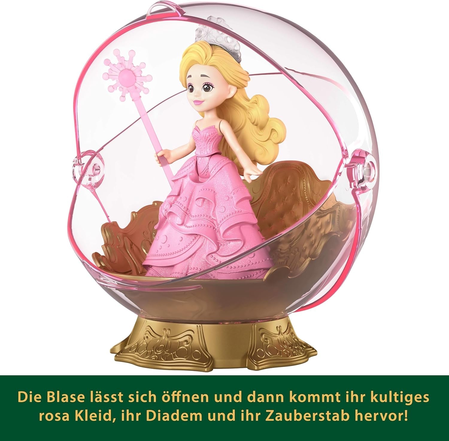 Mattel Universal Pictures Evil Glinda Floating Bubble, Familiar Movie Inspired Glinda Mini Doll and Vehicle Playset, JFM25, [Multicolor]