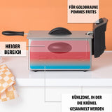 Tristar oljefritös FR-6935, 2000 watt, 3 liter, termostat, kall zon, 3-4 personer, metall Vitvaror Naty Shop