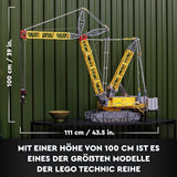 LEGO Technic Liebherr LR 13000 Bandkransats, bygg den bästa fjärrstyrda byggfordonsmodellen med Control+-appen, kran med vinschsystem och lyftarm, stor modellsats för vuxna 42146 Besuche Den LEGO-Store byggset