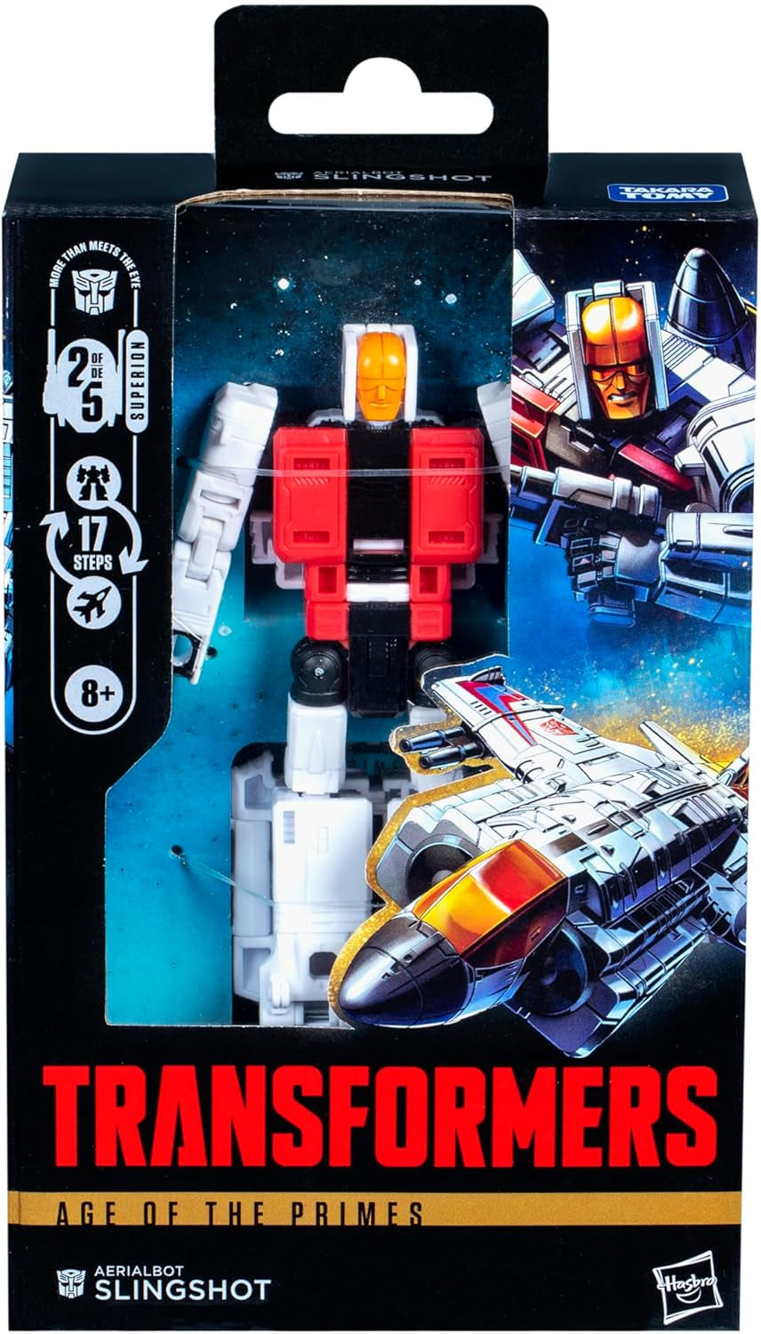 Transformers Age of the Primes Deluxe-Class Aerialbot Slingshot Actionfigur Actionfigurer Naty Shop