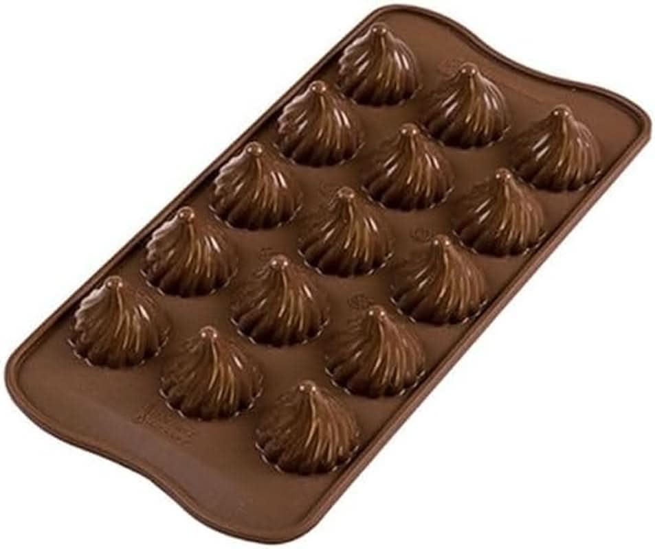 Silikomart 199384, 3D Chokladform Kök Flame Naty Shop