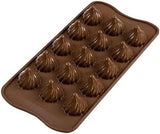 Silikomart 3D Flaming Chokladform - Unika 3D-former med inre kant för runda baser