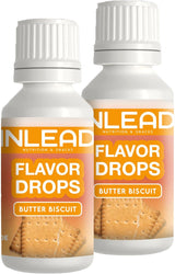 - smakdroppar | Sockerfri och kalorifri Smak för sötningsmedel Naty Shop 2X 30Ml Smörkex - Butterkeks