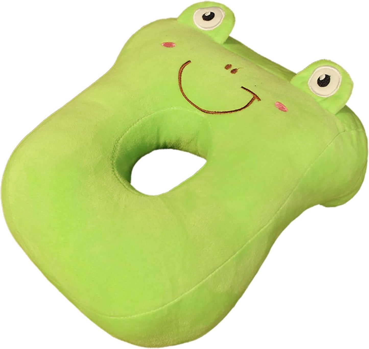 Office Sömnkudde Memory Bomull Söt Öronhål Kudde Mjuk Sömnkudde Side Sleeper Öronkudde för kvinnor Flickor Barn (Kattunge Grå) Cervikala ortopediska kuddar Naty Shop Green Frog