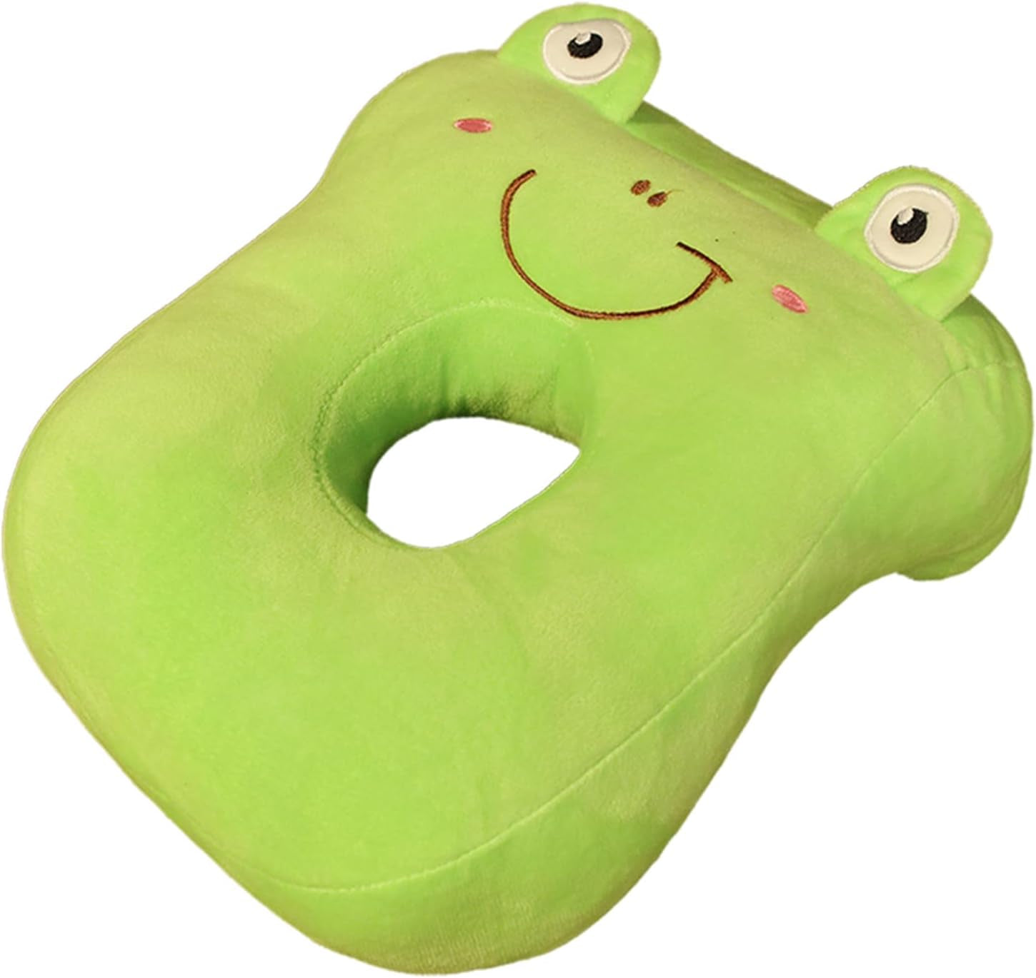 Office Sömnkudde Memory Bomull Söt Öronhål Kudde Mjuk Sömnkudde Side Sleeper Öronkudde för kvinnor Flickor Barn (Kattunge Grå) Cervikala ortopediska kuddar Naty Shop Green Frog