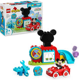 LEGO DUPLO - Disney Mickeys klubbhus och bil - pedagogisk leksak för förskolebarn - byggset med 2 minifigurer inklusive Musse Pigg och datortudlar - presentidé för pojkar och flickor från 2 år 10454 Byggset Besuche den LEGO-Store Standardtitel