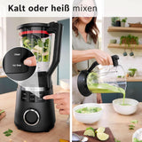 Highspeed-Standmixer Vitapower Serie 6 MMBD665B1, 45 000 U/Min, 6 Program Inkl Heiße Suppe & Reinigung, 2 L Mixbehälter, Stopfer, Spülmaschinenfeste Teile, Made in Europe, 1800W, Schwarz Kitchen Naty Shop