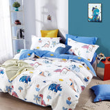 Sängkläder för barn, unisex, dinosaurier, bomull Sängkläder - barn Naty Shop Modell A 135 X 200 cm + 80 X 80 cm