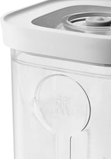 ZWILLING FRESH & SAVE CUBE Box, storlek 2M, modulär och stapelbar förvaringslåda, hermetisk och tömbar förvaring, diskmaskinssäker, transparenta matförvaringslådor Naty Shop