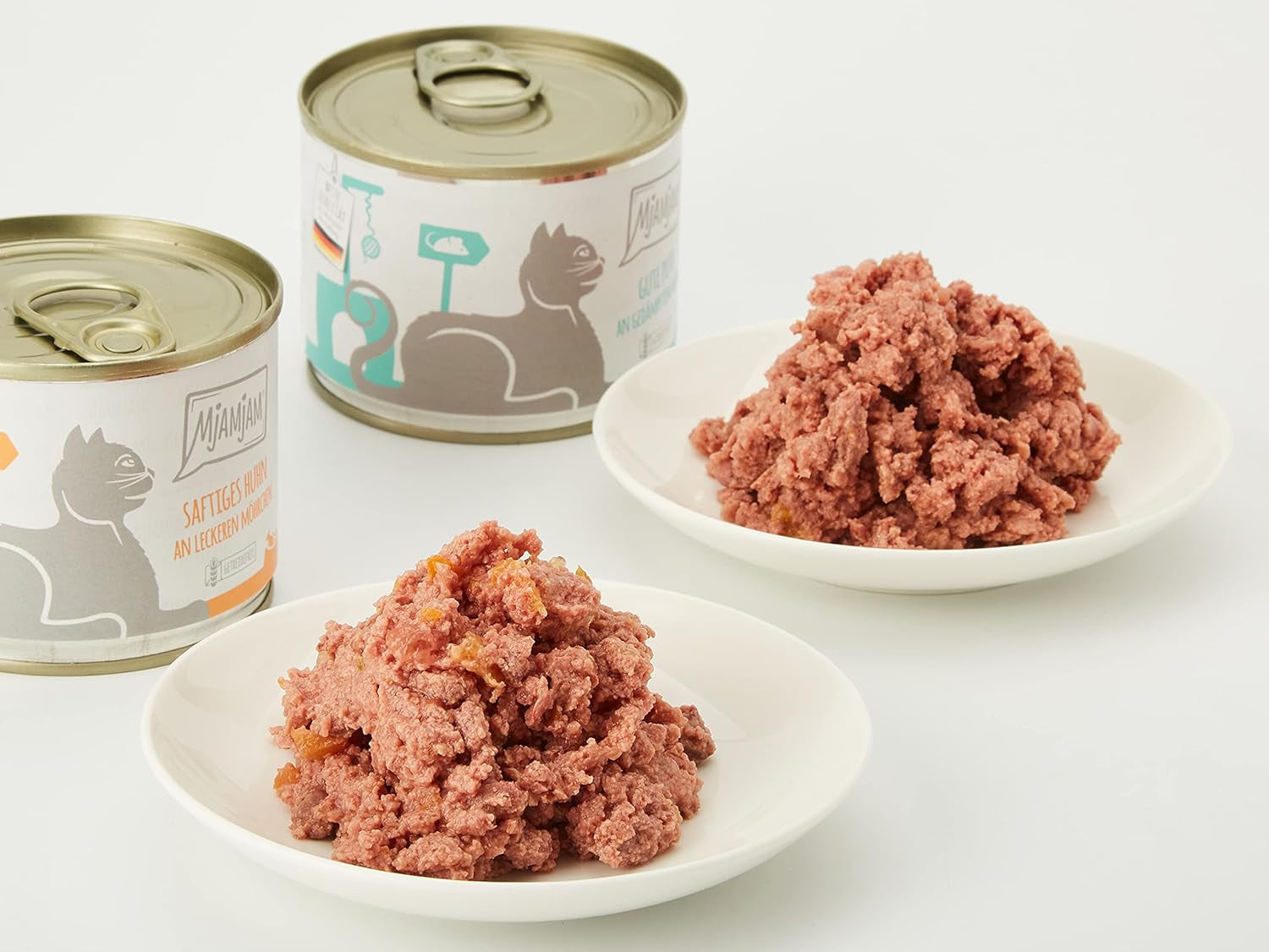 MjAMjAM - Premium våt kattmat - Monopack I - med kyckling och kalkon, 6-pack (6 x 200g), spannmålsfri med extra kött
