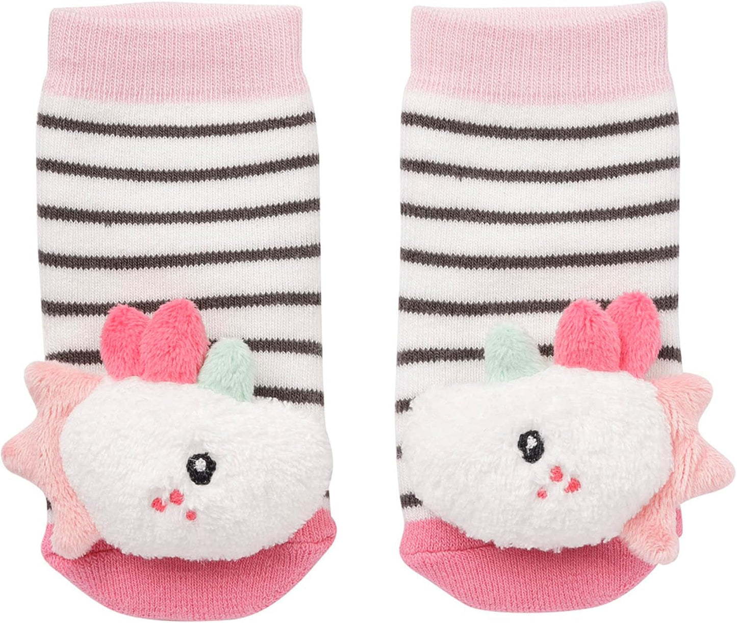 Fehn lekhandskesafari - apa och elefant babyfingerdockor & unicorn baby bell strumpor - babystrumpor med klockfunktion och enhörningshuvud - stimulera motorik och sinnen Bebe Toys Naty Shop