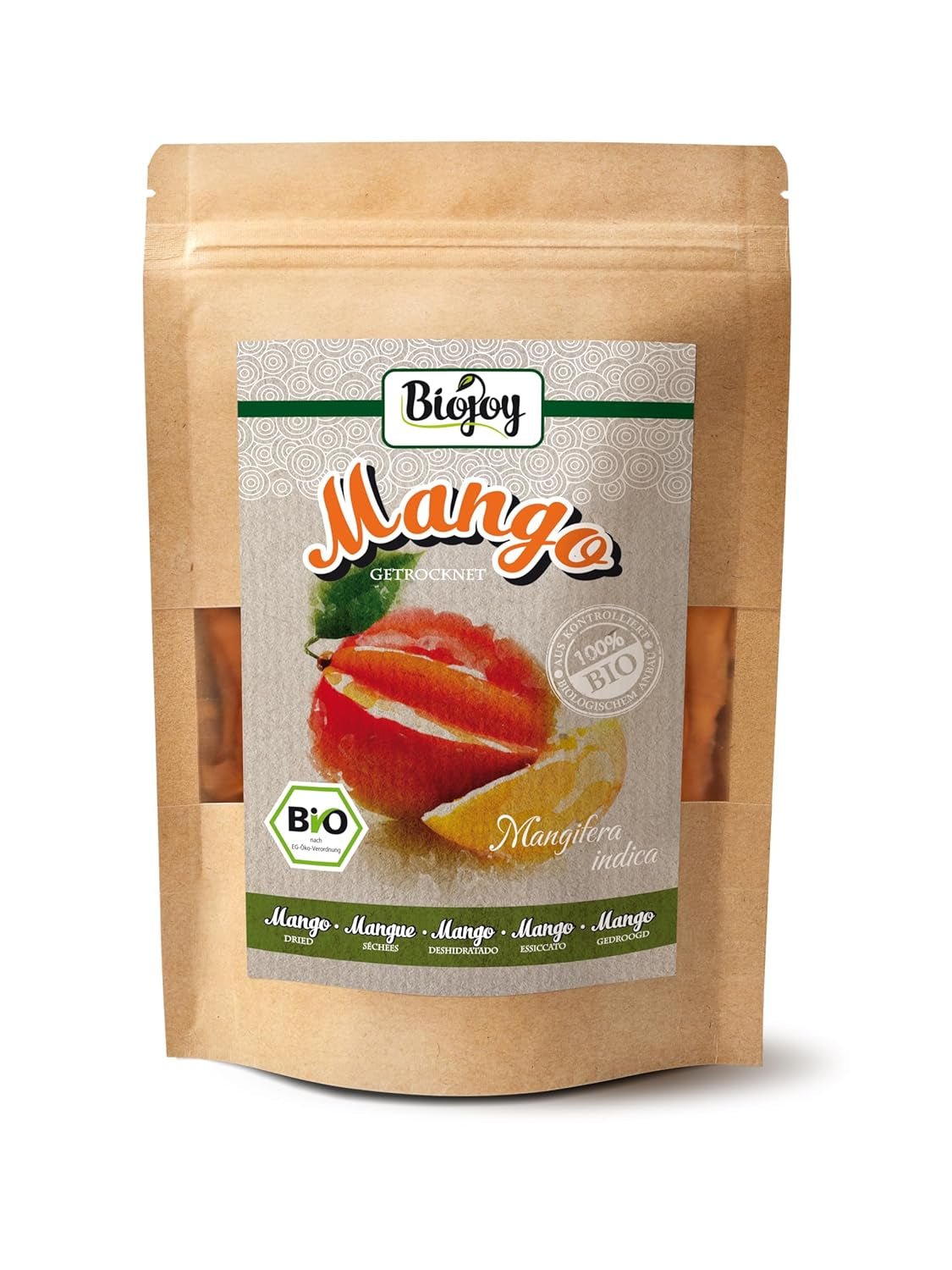 Biojoy BIO torkad mango (1 kg), osavlad Naty Shop torkade produkter 250 G