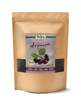 Biojoy ekologiska aroniafrukter (1 kg), torkade och hela (Aronia melanocarpa) Dehydrerade produkter Naty Shop 1 kg (1 paket)
