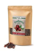 Biojoy ekologiska torkade tranbär (1 kg), tranbär sötade med äppelsirap Torkade produkter Naty Shop
