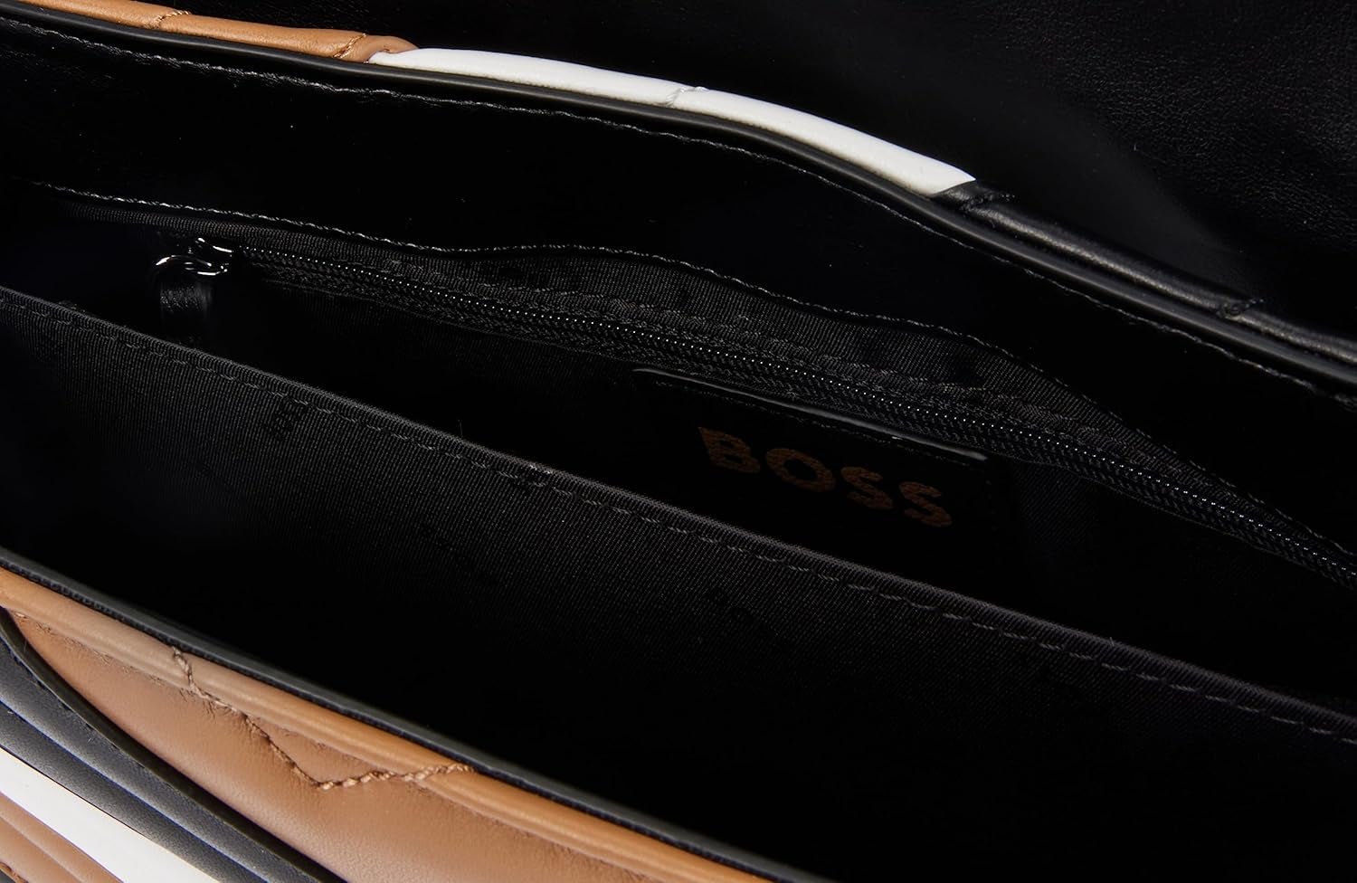 BOSS Evelyn Shoul. Bag-IC Axelväska för kvinnor, medium beige261 Naty Shop Damväskor