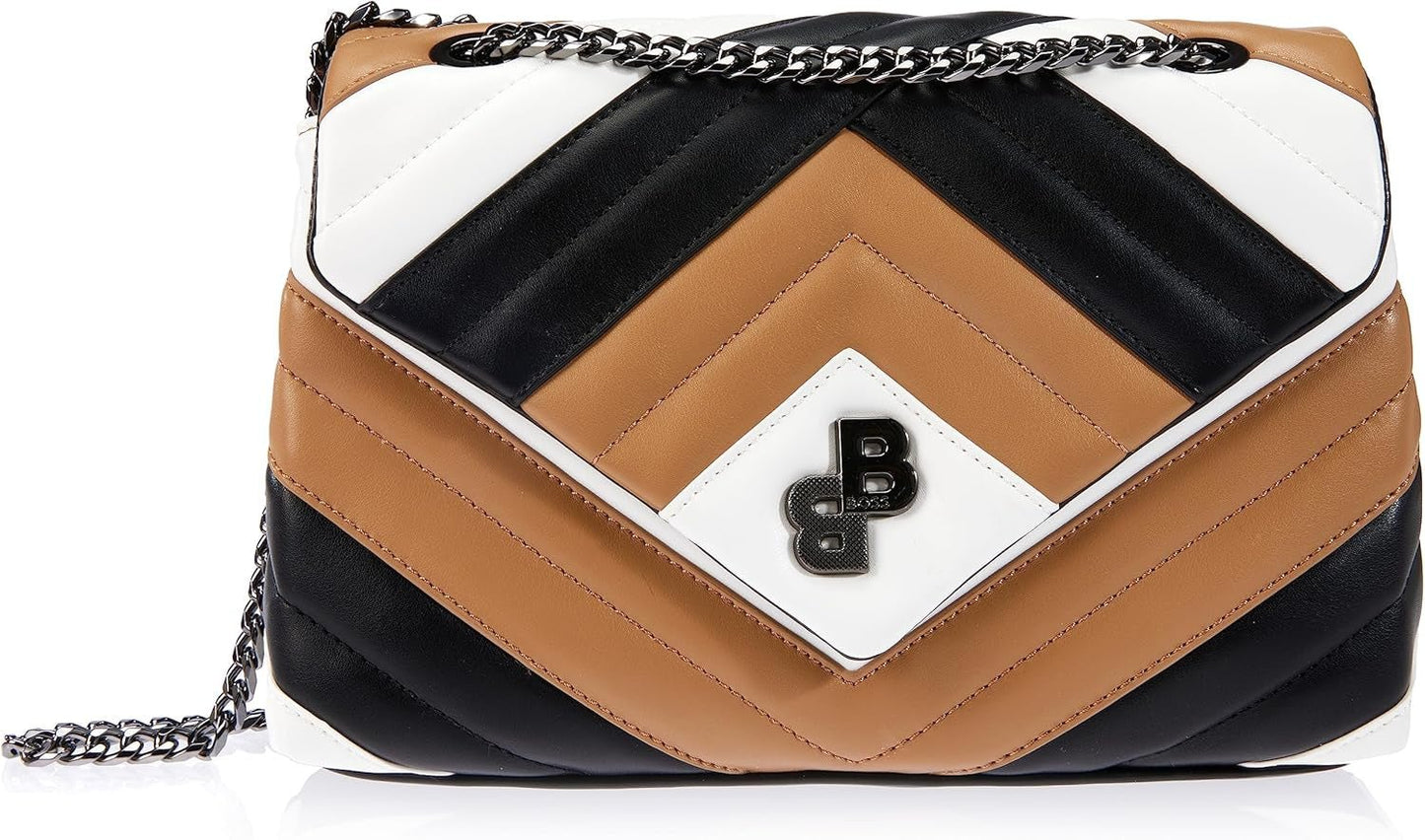 BOSS Evelyn Shoul. Bag-IC Axelväska för kvinnor, Medium Beige261 Damväskor Naty Shop Standardtitel