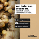 Bremer Gewürzhandel ingefära, bitar av torkad frukt kryddad, aromatisk, kryddig, osavlad, 1 kg Dehydrerade produkter Naty Shop