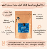 BRIX Frystorkade blåbär | Naturliga blåbär, torkade 95 g | Great Taste Award för torkade tranbär | Icke-GMO, glutenfria, veganska, undanhållna vitaminer Naty Shop Dehydrerade produkter