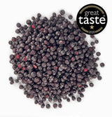 BRIX Frystorkade blåbär | Naturliga blåbär, torkade 95 g | Great Taste Award för torkade tranbär | Icke-GMO, glutenfria, veganska, undanhållna vitaminer Naty Shop Dehydrerade produkter