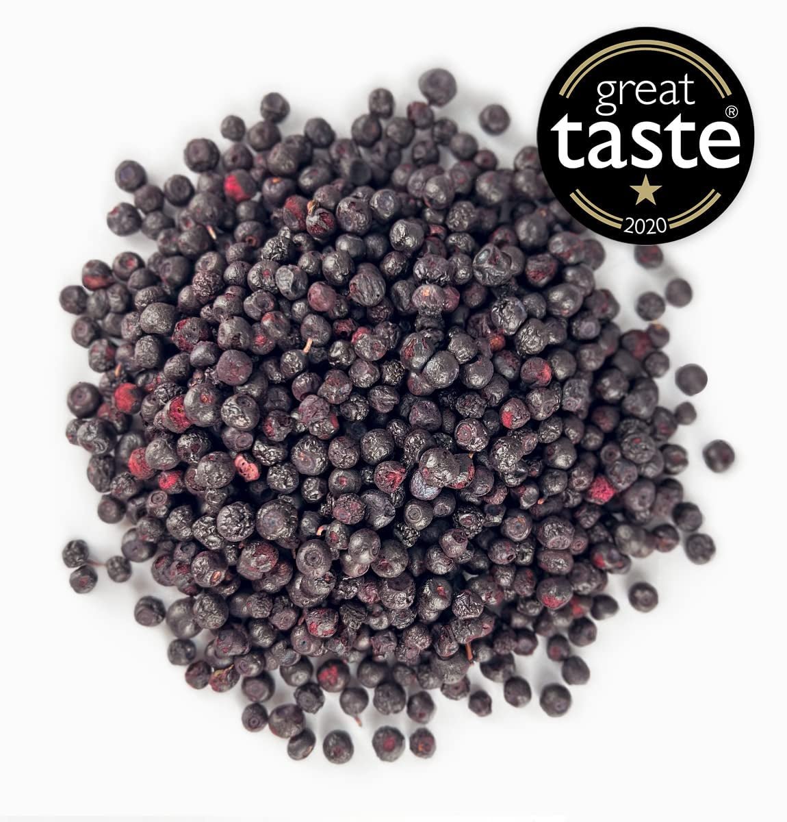 BRIX Frystorkade blåbär | Naturliga blåbär, torkade 95 g | Great Taste Award för torkade tranbär | Icke-GMO, glutenfria, veganska, undanhållna vitaminer Naty Shop Dehydrerade produkter